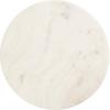 imageKate and Laurel Engles Traditional AdjustableHeight Pedestal Side Table 14 x 14 x 30 White Marble and Antique Brass Vintage Round End Table for Use as Indoor Plant Stand with Authentic Marble Top