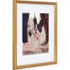 imageKate and Laurel Adlynn Coastal Rectangle Picture Frame Set of 3 16 x 20 matted to 8 x 10 White Modern ThreePiece Photo Frame Set for Gallery Wall Decor in Living Room Wall DisplayGold