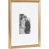 imageKate and Laurel Adlynn Coastal Rectangle Picture Frame Set of 3 16 x 20 matted to 8 x 10 White Modern ThreePiece Photo Frame Set for Gallery Wall Decor in Living Room Wall DisplayGold