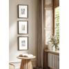 imageKate and Laurel Adlynn Coastal Rectangle Picture Frame Set of 3 16 x 20 matted to 8 x 10 White Modern ThreePiece Photo Frame Set for Gallery Wall Decor in Living Room Wall DisplayBronze