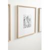 imageKate and Laurel Adlynn Coastal Rectangle Picture Frame Set of 3 16 x 20 matted to 8 x 10 White Modern ThreePiece Photo Frame Set for Gallery Wall Decor in Living Room Wall DisplayNatural