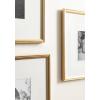 imageKate and Laurel Adlynn Coastal Rectangle Picture Frame Set of 3 16 x 20 matted to 8 x 10 White Modern ThreePiece Photo Frame Set for Gallery Wall Decor in Living Room Wall DisplayGold