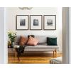 imageKate and Laurel Adlynn Coastal Rectangle Picture Frame Set of 3 16 x 20 matted to 8 x 10 White Modern ThreePiece Photo Frame Set for Gallery Wall Decor in Living Room Wall DisplayBronze