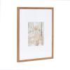 imageKate and Laurel Adlynn Coastal Rectangle Picture Frame Set of 3 16 x 20 matted to 8 x 10 White Modern ThreePiece Photo Frame Set for Gallery Wall Decor in Living Room Wall DisplayBrown
