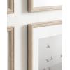 imageKate and Laurel Adlynn Coastal Rectangle Picture Frame Set of 3 16 x 20 matted to 8 x 10 White Modern ThreePiece Photo Frame Set for Gallery Wall Decor in Living Room Wall DisplayNatural