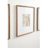 imageKate and Laurel Adlynn Coastal Rectangle Picture Frame Set of 3 16 x 20 matted to 8 x 10 White Modern ThreePiece Photo Frame Set for Gallery Wall Decor in Living Room Wall DisplayBrown
