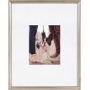 imageKate and Laurel Adlynn Coastal Rectangle Picture Frame Set of 3 16 x 20 matted to 8 x 10 White Modern ThreePiece Photo Frame Set for Gallery Wall Decor in Living Room Wall DisplaySilver