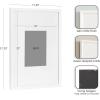 imageKate and Laurel Adlynn Coastal Rectangle Picture Frame Set of 3 16 x 20 matted to 8 x 10 White Modern ThreePiece Photo Frame Set for Gallery Wall Decor in Living Room Wall DisplayWhite