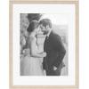 imageKate and Laurel Adlynn Coastal Rectangle Picture Frame Set of 3 16 x 20 matted to 8 x 10 White Modern ThreePiece Photo Frame Set for Gallery Wall Decor in Living Room Wall DisplayNatural