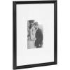 imageKate and Laurel Adlynn Coastal Rectangle Picture Frame Set of 3 16 x 20 matted to 8 x 10 White Modern ThreePiece Photo Frame Set for Gallery Wall Decor in Living Room Wall DisplayBlack