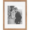 imageKate and Laurel Adlynn Coastal Rectangle Picture Frame Set of 3 16 x 20 matted to 8 x 10 White Modern ThreePiece Photo Frame Set for Gallery Wall Decor in Living Room Wall DisplayBrown