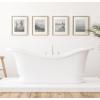imageKate and Laurel Adlynn Coastal Rectangle Picture Frame Set of 3 16 x 20 matted to 8 x 10 White Modern ThreePiece Photo Frame Set for Gallery Wall Decor in Living Room Wall DisplayNatural