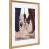 imageKate and Laurel Adlynn Coastal Rectangle Picture Frame Set of 3 16 x 20 matted to 8 x 10 White Modern ThreePiece Photo Frame Set for Gallery Wall Decor in Living Room Wall DisplayGold