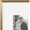imageKate and Laurel Adlynn Coastal Rectangle Picture Frame Set of 3 16 x 20 matted to 8 x 10 White Modern ThreePiece Photo Frame Set for Gallery Wall Decor in Living Room Wall DisplayGold