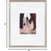 imageKate and Laurel Adlynn Coastal Rectangle Picture Frame Set of 3 16 x 20 matted to 8 x 10 White Modern ThreePiece Photo Frame Set for Gallery Wall Decor in Living Room Wall DisplaySilver