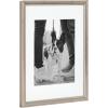 imageKate and Laurel Adlynn Coastal Rectangle Picture Frame Set of 3 16 x 20 matted to 8 x 10 White Modern ThreePiece Photo Frame Set for Gallery Wall Decor in Living Room Wall DisplaySilver