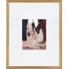 imageKate and Laurel Adlynn Coastal Rectangle Picture Frame Set of 3 16 x 20 matted to 8 x 10 White Modern ThreePiece Photo Frame Set for Gallery Wall Decor in Living Room Wall DisplayGold