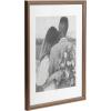imageKate and Laurel Adlynn Coastal Rectangle Picture Frame Set of 3 16 x 20 matted to 8 x 10 White Modern ThreePiece Photo Frame Set for Gallery Wall Decor in Living Room Wall DisplayBronze