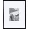 imageKate and Laurel Adlynn Coastal Rectangle Picture Frame Set of 3 16 x 20 matted to 8 x 10 White Modern ThreePiece Photo Frame Set for Gallery Wall Decor in Living Room Wall DisplayBlack