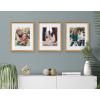 imageKate and Laurel Adlynn Coastal Rectangle Picture Frame Set of 3 16 x 20 matted to 8 x 10 White Modern ThreePiece Photo Frame Set for Gallery Wall Decor in Living Room Wall DisplayGold