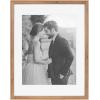 imageKate and Laurel Adlynn Coastal Rectangle Picture Frame Set of 3 16 x 20 matted to 8 x 10 White Modern ThreePiece Photo Frame Set for Gallery Wall Decor in Living Room Wall DisplayBrown