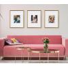 imageKate and Laurel Adlynn Coastal Rectangle Picture Frame Set of 3 16 x 20 matted to 8 x 10 White Modern ThreePiece Photo Frame Set for Gallery Wall Decor in Living Room Wall DisplayGold