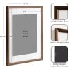 imageKate and Laurel Adlynn Coastal Rectangle Picture Frame Set of 3 16 x 20 matted to 8 x 10 White Modern ThreePiece Photo Frame Set for Gallery Wall Decor in Living Room Wall DisplayBronze