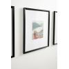imageKate and Laurel Adlynn Coastal Rectangle Picture Frame Set of 3 16 x 20 matted to 8 x 10 White Modern ThreePiece Photo Frame Set for Gallery Wall Decor in Living Room Wall DisplayBlack