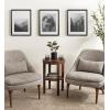 imageKate and Laurel Adlynn Coastal Rectangle Picture Frame Set of 3 16 x 20 matted to 8 x 10 White Modern ThreePiece Photo Frame Set for Gallery Wall Decor in Living Room Wall DisplayBlack