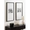 imageKate and Laurel Adlynn Coastal Rectangle Picture Frame Set of 3 16 x 20 matted to 8 x 10 White Modern ThreePiece Photo Frame Set for Gallery Wall Decor in Living Room Wall DisplayBlack