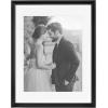 imageKate and Laurel Adlynn Coastal Rectangle Picture Frame Set of 3 16 x 20 matted to 8 x 10 White Modern ThreePiece Photo Frame Set for Gallery Wall Decor in Living Room Wall DisplayBlack
