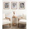 imageKate and Laurel Adlynn Coastal Rectangle Picture Frame Set of 3 16 x 20 matted to 8 x 10 White Modern ThreePiece Photo Frame Set for Gallery Wall Decor in Living Room Wall DisplayBrown