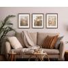 imageKate and Laurel Adlynn Coastal Rectangle Picture Frame Set of 3 16 x 20 matted to 8 x 10 White Modern ThreePiece Photo Frame Set for Gallery Wall Decor in Living Room Wall DisplayBronze