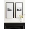 imageKate and Laurel Adlynn Coastal Rectangle Picture Frame Set of 3 16 x 20 matted to 8 x 10 White Modern ThreePiece Photo Frame Set for Gallery Wall Decor in Living Room Wall DisplayBlack