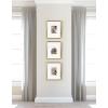 imageKate and Laurel Adlynn Coastal Rectangle Picture Frame Set of 3 16 x 20 matted to 8 x 10 White Modern ThreePiece Photo Frame Set for Gallery Wall Decor in Living Room Wall DisplayGold
