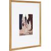 imageKate and Laurel Adlynn Coastal Rectangle Picture Frame Set of 3 16 x 20 matted to 8 x 10 White Modern ThreePiece Photo Frame Set for Gallery Wall Decor in Living Room Wall DisplayGold