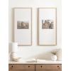 imageKate and Laurel Gallery Rectangular Panel Picture Frame Set of 2 14 x 30 matted to 8 x 10 Light Natural Modern Tall TwoPiece Photo Frame Set for Gallery Wall Decor in Living Room Wall DisplayNatural