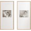 imageKate and Laurel Gallery Rectangular Panel Picture Frame Set of 2 14 x 30 matted to 8 x 10 Light Natural Modern Tall TwoPiece Photo Frame Set for Gallery Wall Decor in Living Room Wall DisplayNatural