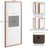 imageKate and Laurel Gallery Rectangular Panel Picture Frame Set of 2 14 x 30 matted to 8 x 10 Light Natural Modern Tall TwoPiece Photo Frame Set for Gallery Wall Decor in Living Room Wall DisplayBrown