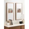 imageKate and Laurel Gallery Rectangular Panel Picture Frame Set of 2 14 x 30 matted to 8 x 10 Light Natural Modern Tall TwoPiece Photo Frame Set for Gallery Wall Decor in Living Room Wall DisplayBrown