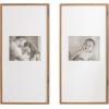 imageKate and Laurel Gallery Rectangular Panel Picture Frame Set of 2 14 x 30 matted to 8 x 10 Light Natural Modern Tall TwoPiece Photo Frame Set for Gallery Wall Decor in Living Room Wall DisplayBrown