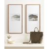 imageKate and Laurel Gallery Rectangular Panel Picture Frame Set of 2 14 x 30 matted to 8 x 10 Light Natural Modern Tall TwoPiece Photo Frame Set for Gallery Wall Decor in Living Room Wall DisplayBrown