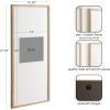 imageKate and Laurel Gallery Rectangular Panel Picture Frame Set of 2 14 x 30 matted to 8 x 10 Light Natural Modern Tall TwoPiece Photo Frame Set for Gallery Wall Decor in Living Room Wall DisplayNatural
