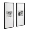 imageKate and Laurel Adlynn Coastal Rectangle Picture Frame Set of 3 16 x 20 matted to 8 x 10 White Modern ThreePiece Photo Frame Set for Gallery Wall Decor in Living Room Wall DisplayBlack