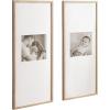 imageKate and Laurel Gallery Rectangular Panel Picture Frame Set of 2 14 x 30 matted to 8 x 10 Light Natural Modern Tall TwoPiece Photo Frame Set for Gallery Wall Decor in Living Room Wall DisplayNatural
