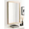 imageKate and Laurel Illiona Transitional Rectangle Wall Mirror 24 x 36 Gold Modern Glam Rectangular Statement Mirror with Metallic Finish and Textured FrameGold
