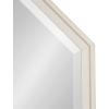 imageKate and Laurel Oakhurst Traditional Octagon Wall Mirror 28 x 28 Soft White Vintage Symmetrical Bathroom Mirror with Stepped Frame and Beveled Edge DesignWhite