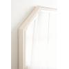 imageKate and Laurel Oakhurst Traditional Octagon Wall Mirror 28 x 28 Soft White Vintage Symmetrical Bathroom Mirror with Stepped Frame and Beveled Edge DesignWhite