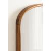 imageKate and Laurel Talma Modern Arched Oval Wall Mirror 24 x 36 Rustic Brown Transitional Capsule Wall Accent with Solid Poplar Wood Frame for Use as Bathroom Mirror for Over SinkRustic Brown