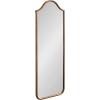 imageKate and Laurel Fellows Vintage Scallop Arched Panel FullBody Mirror 18 x 48 Antique Gold Traditional Decorative Arch FullLength Mirror with Wavy Look for Entryway or Bedroom Dcor